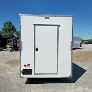 7 x 12 Hot Dog Trailer with stainless prep tables and service window - view 5