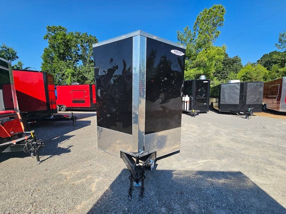Concession Trailer 7’x16′ Black with serving window — photo 2