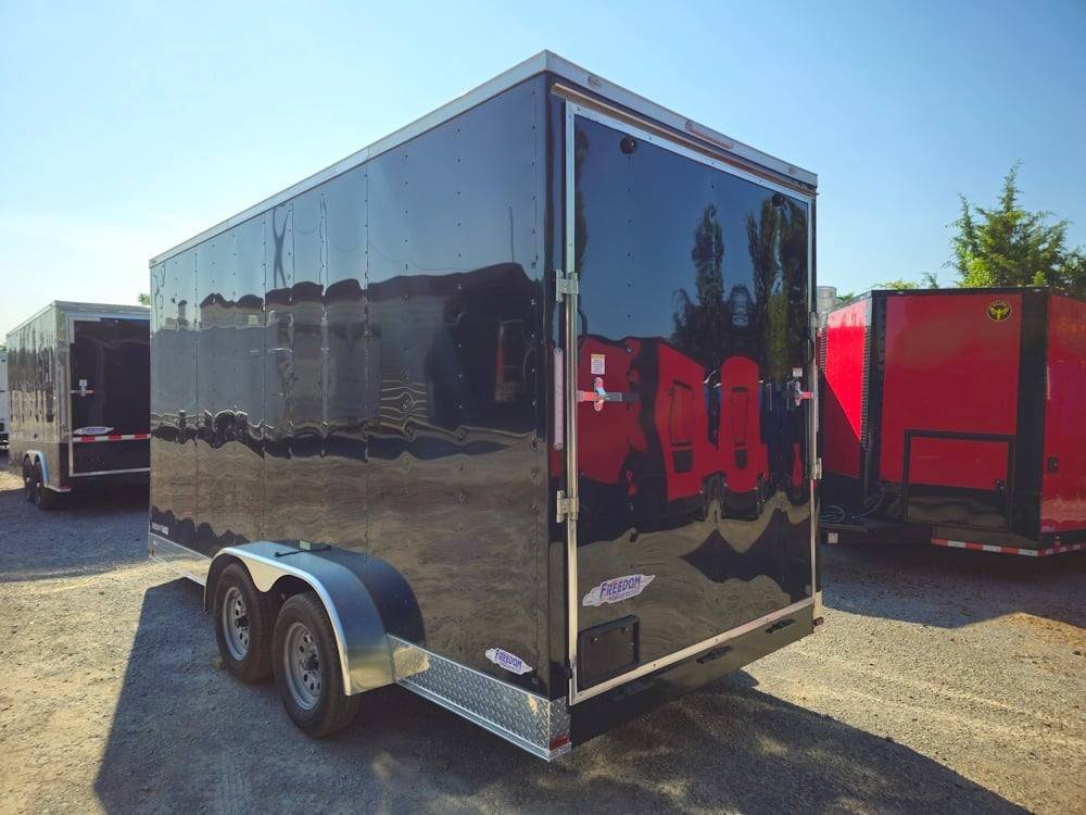 Concession Trailer 7’x16′ Black with serving window — photo 5