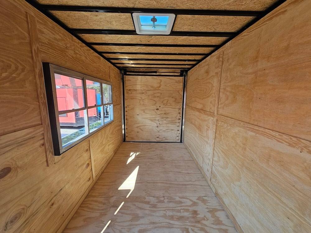 Concession Trailer 7’x16′ Black with serving window — photo 10