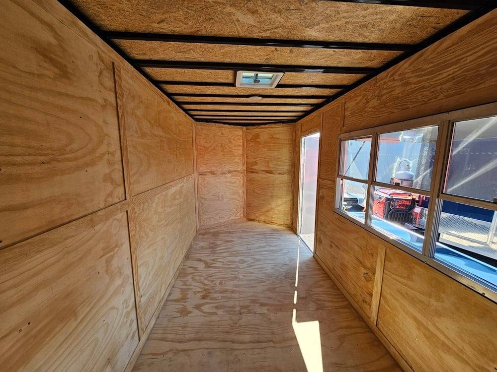 Concession Trailer 7’x16′ Black with serving window — photo 11