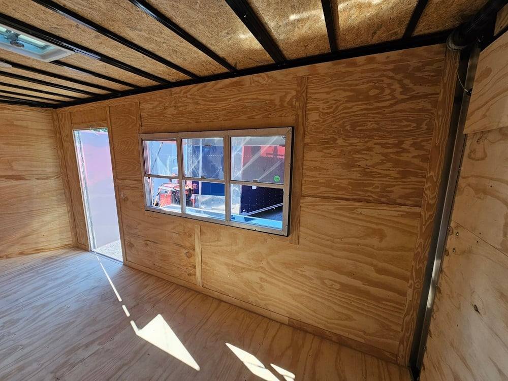 Concession Trailer 7’x16′ Black with serving window — photo 12