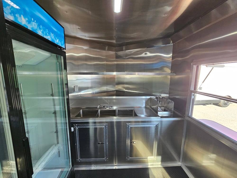 Concession Trailer 8.5′ X 16′ Orange Event Catering Porch — photo 15