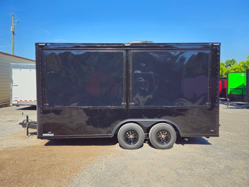 Concession Trailer Black 8.5′ X 16′ Apparel T-shirts Merchandising — photo 4