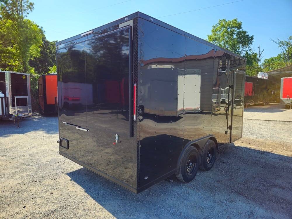 Concession Trailer Black 8.5′ X 16′ Apparel T-shirts Merchandising — photo 7