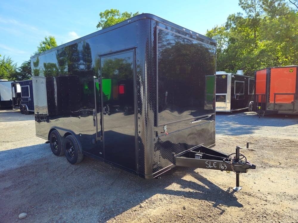 Concession Trailer Black 8.5′ X 16′ Apparel T-shirts Merchandising — photo 9