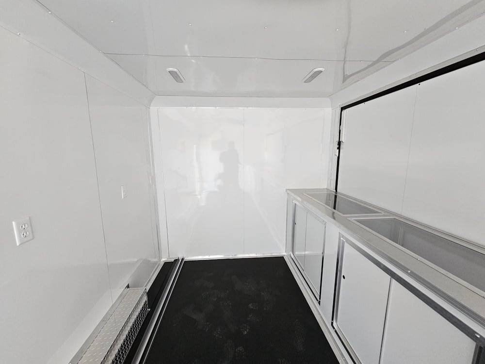 Concession Trailer Black 8.5′ X 16′ Apparel T-shirts Merchandising — photo 11