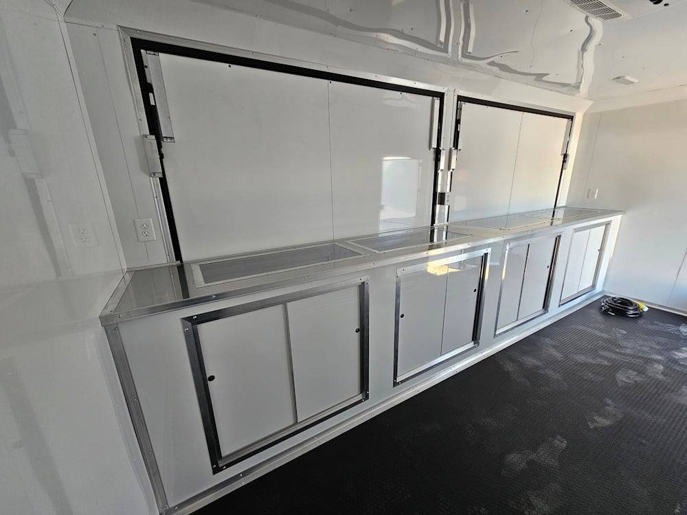 Concession Trailer Black 8.5′ X 16′ Apparel T-shirts Merchandising — photo 13