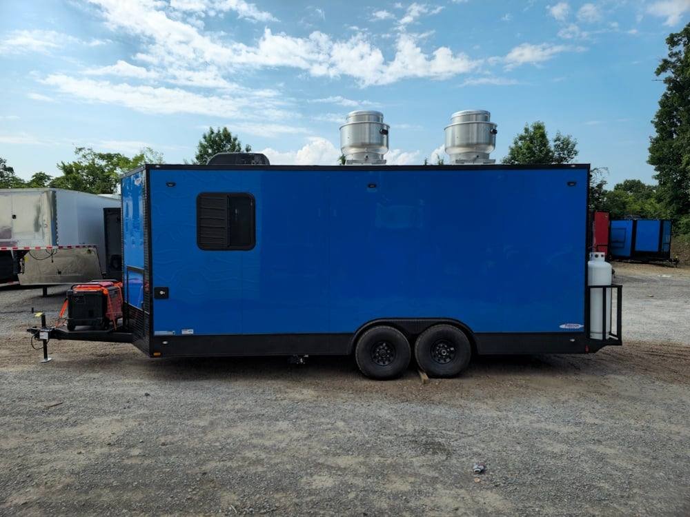 Concession Trailer 8.5′ X 20′ Food Event Catering Cobalt Blue — photo 8