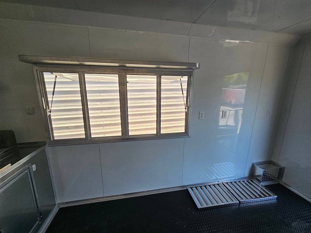 Concession Trailer 8.5′ X 26′ Red W / Blackout BBQ Event Catering — photo 15