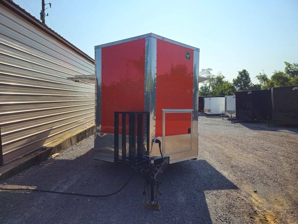 Concession Trailer 8.5′ X 16′ Food Event Catering Orange — photo 2