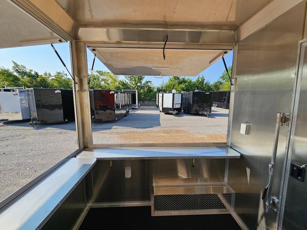 Concession Trailer 8.5′ X 16′ Food Event Catering Orange — photo 13