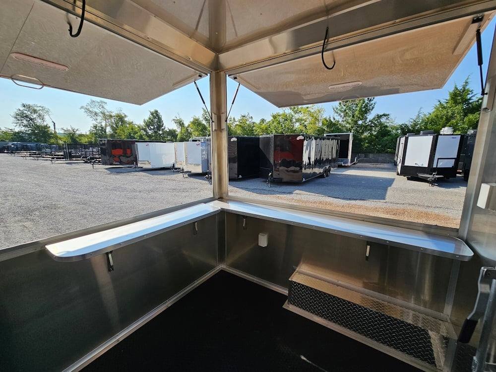 Concession Trailer 8.5′ X 16′ Food Event Catering Orange — photo 14
