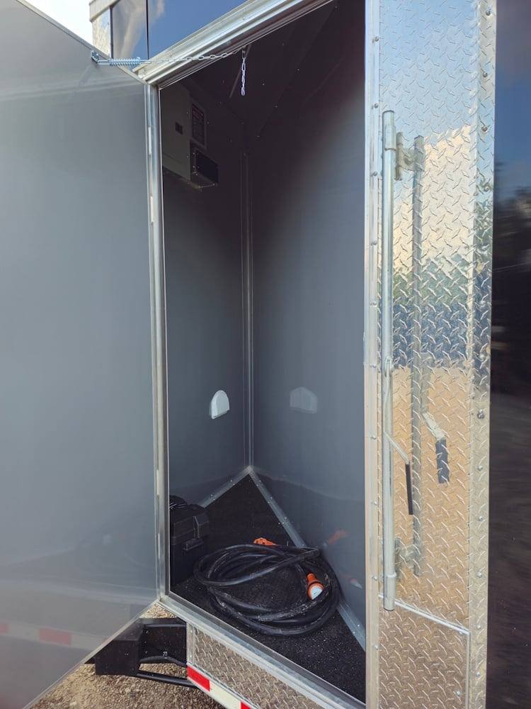 8.5′ X 28′ Black Concession Trailer Food Event Catering — photo 12