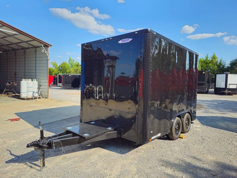 8.5′ X 12′ Black Marketing and Merch Concession Trailer — photo 3