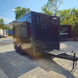8.5 x 12 marketing concession trailer in black blackout - view 9