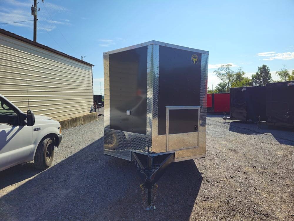 8.5′ X 30′ Charcoal Grey Concession Food Event Catering Trailer — photo 2