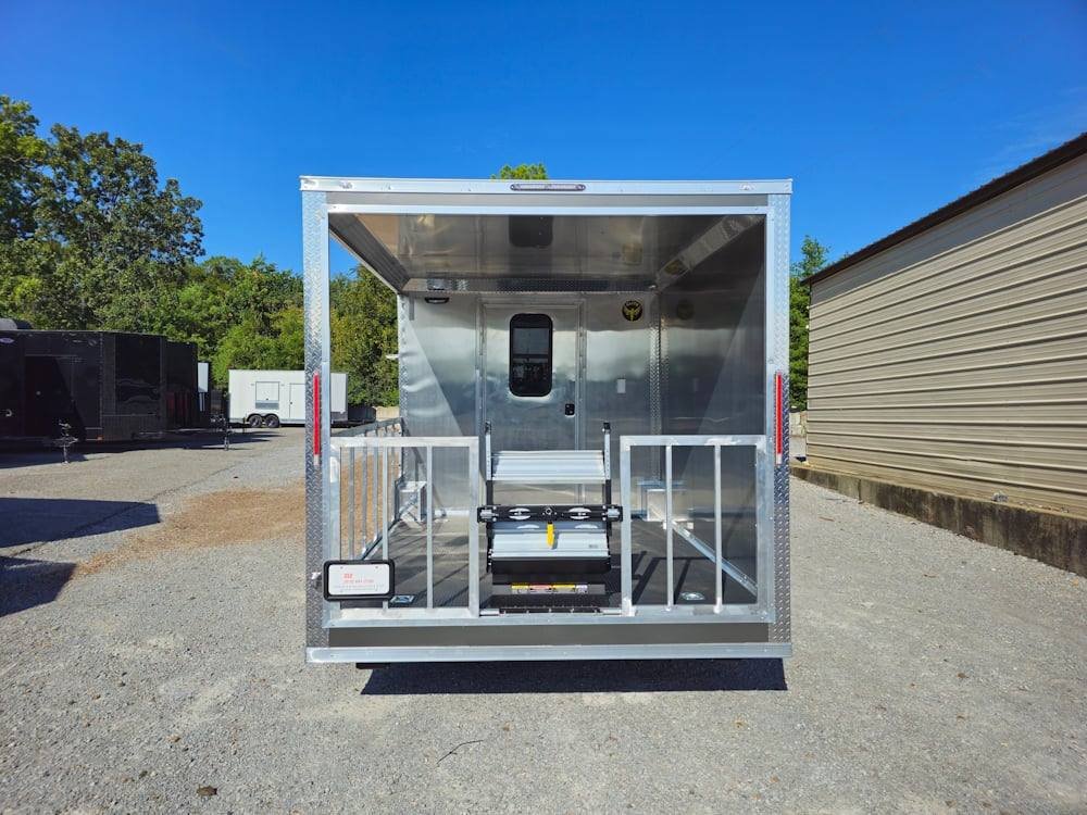 8.5′ X 30′ Charcoal Grey Concession Food Event Catering Trailer — photo 8