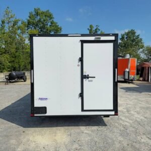 8.5 x 16 pizza concession trailer white with blackout package - view 10