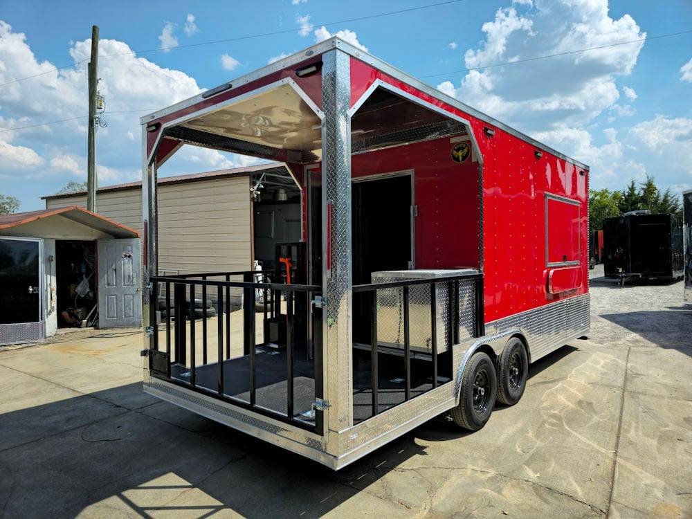 8.5′ X 20′ Victory Red BBQ Event Concession Trailer — photo 6