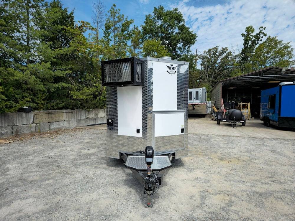 7′ X 14′ White Concession Trailer Food Event Catering — photo 2