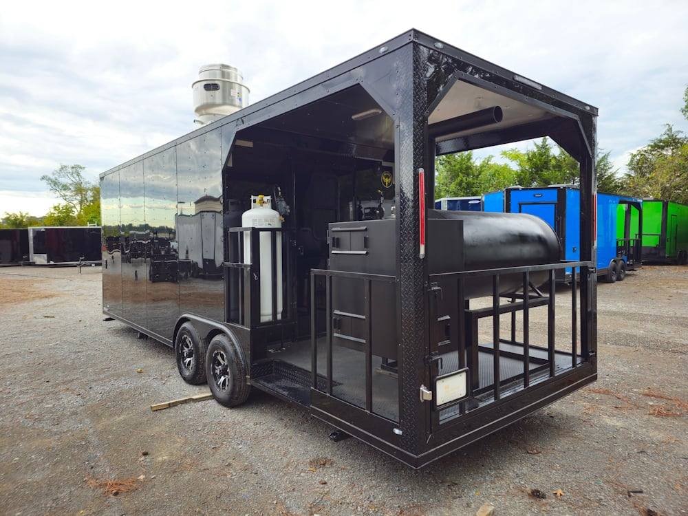 Concession Trailer 8.5′ X 24′ Black Event BBQ Catering — photo 10