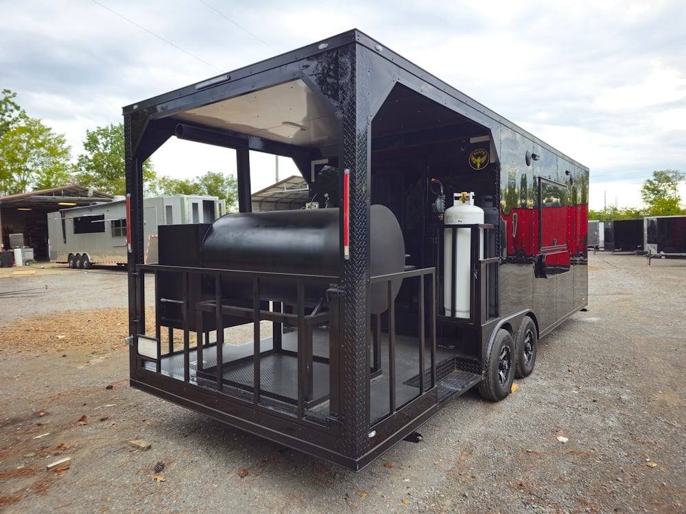 Concession Trailer 8.5′ X 24′ Black Event BBQ Catering — photo 12