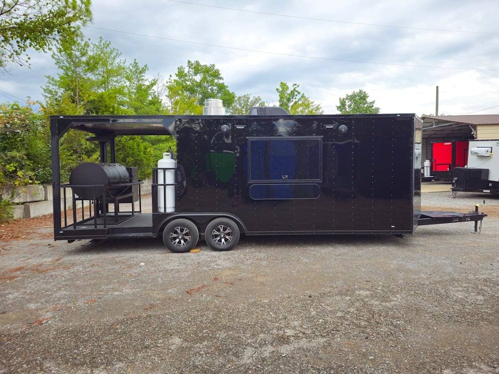 Concession Trailer 8.5′ X 24′ Black Event BBQ Catering — photo 13