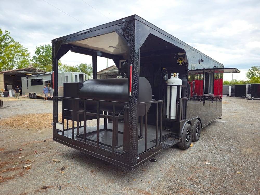 Concession Trailer 8.5′ X 24′ Black Event BBQ Catering — photo 15