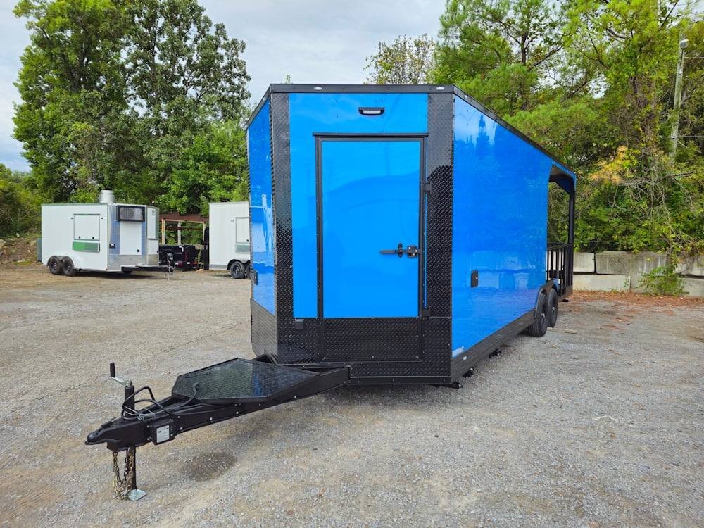 8.5′ X 24′ Cobalt Blue Concession Trailer Food Event Catering — photo 3