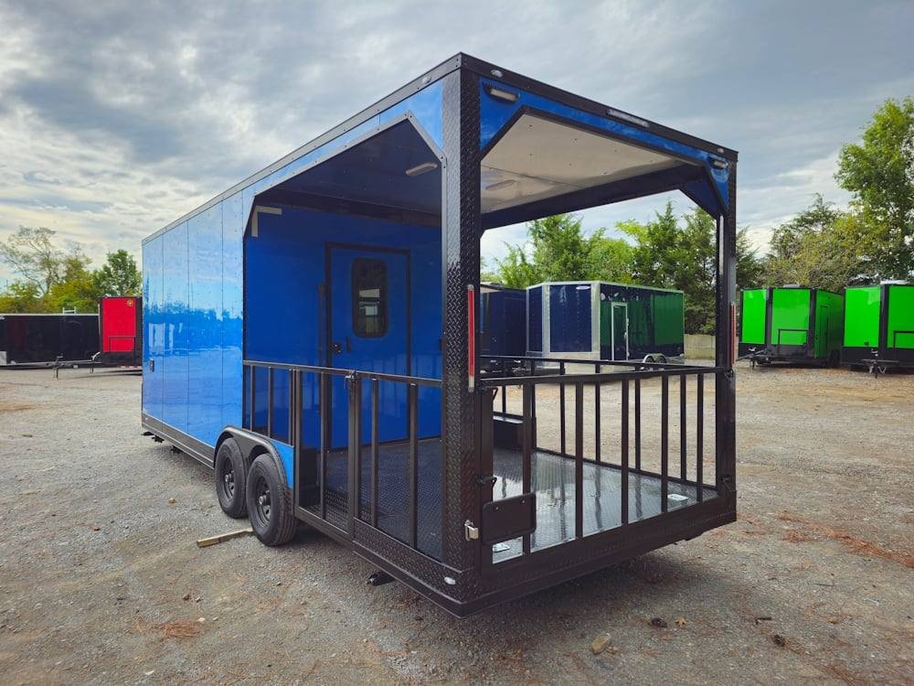 8.5′ X 24′ Cobalt Blue Concession Trailer Food Event Catering — photo 6