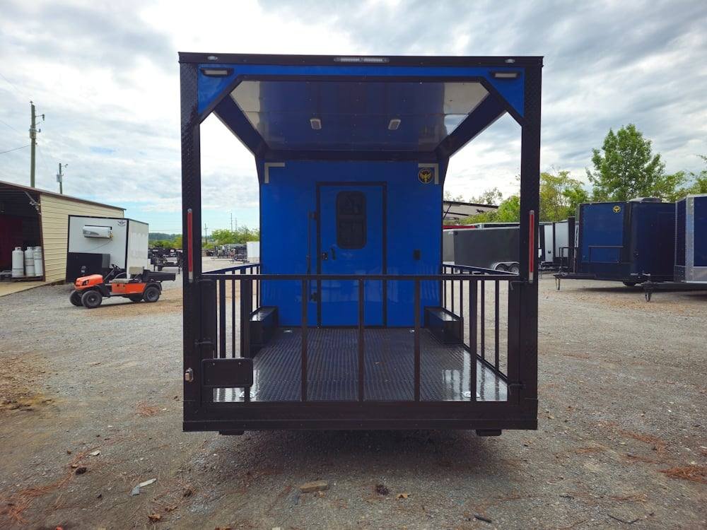 8.5′ X 24′ Cobalt Blue Concession Trailer Food Event Catering — photo 7