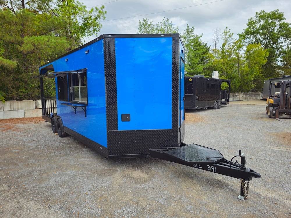 8.5′ X 24′ Cobalt Blue Concession Trailer Food Event Catering — photo 10