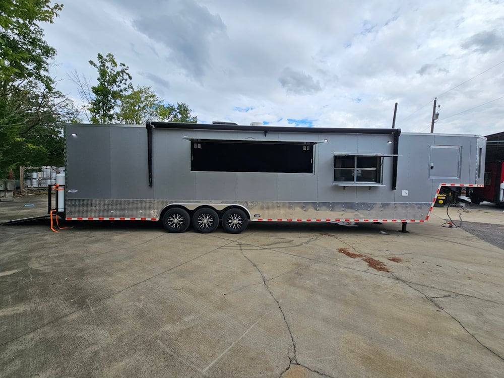 8.5′ X 44′ Silver Concession Trailer Food Event Catering — photo 12