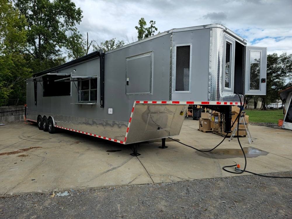 8.5′ X 44′ Silver Concession Trailer Food Event Catering — photo 14