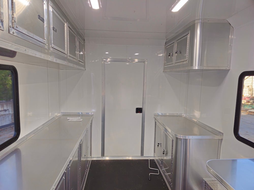Concession Trailer 8.5′ X 30′ Charcoal Grey Mobile Office Trailer — photo 12