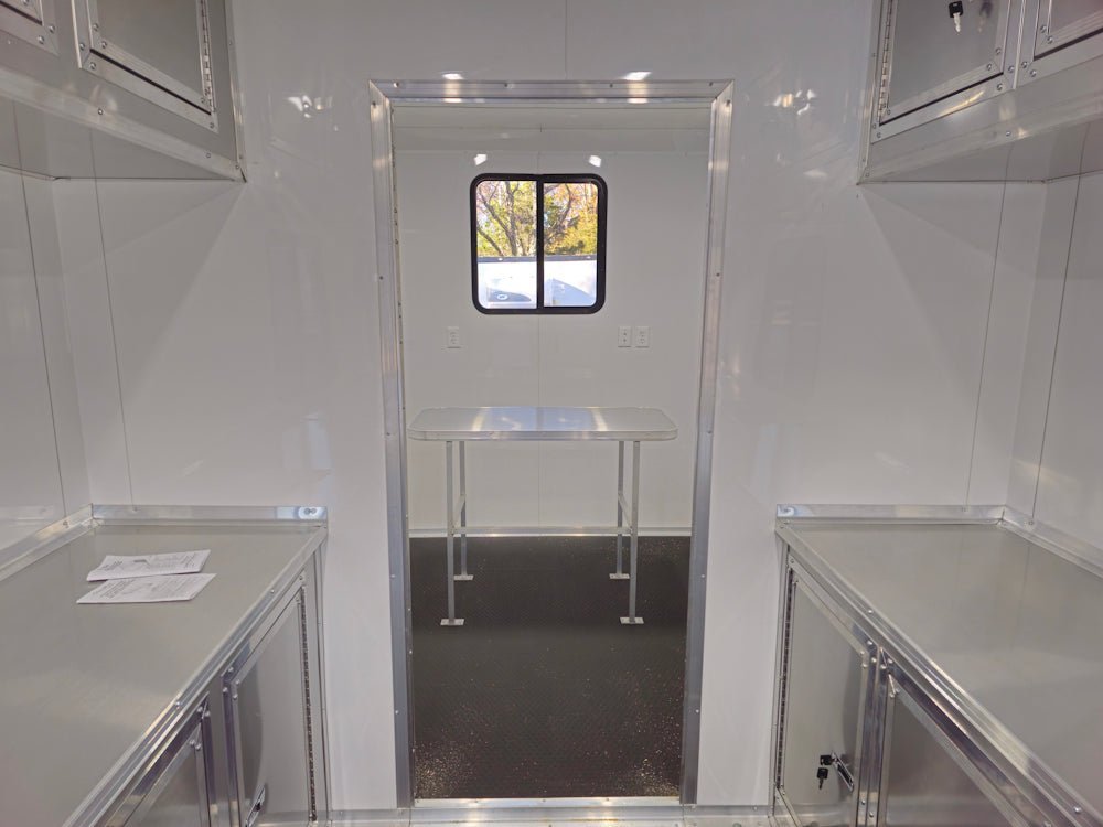 Concession Trailer 8.5′ X 30′ Charcoal Grey Mobile Office Trailer — photo 14