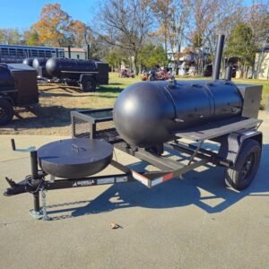 premium 250 gallon charkettle smoker with tongue charcoal grill - view 2