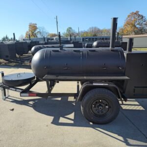 premium 250 gallon charkettle smoker with tongue charcoal grill - view 3