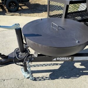 premium 250 gallon charkettle smoker with tongue charcoal grill - view 10