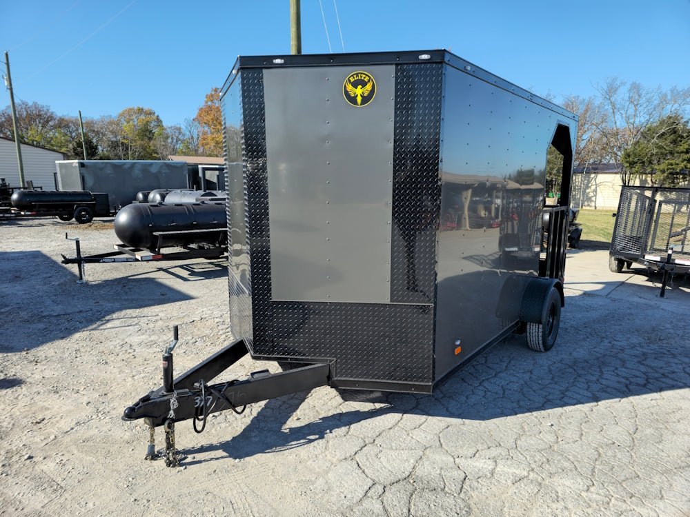 7×12 Charcoal Concession Porch Trailer Food Serving Merchandising — photo 3