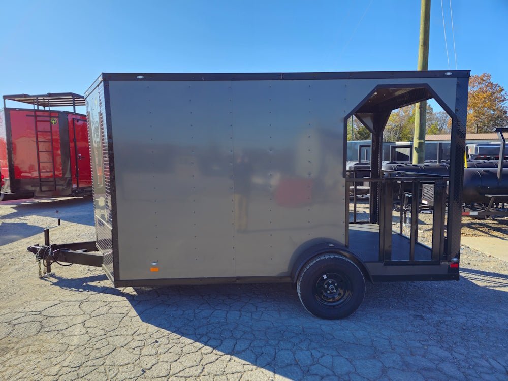 7×12 Charcoal Concession Porch Trailer Food Serving Merchandising — photo 4
