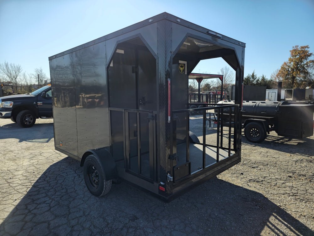 7×12 Charcoal Concession Porch Trailer Food Serving Merchandising — photo 6