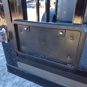 7 x 12 charcoal porch concession trailer with V-nose - view 13