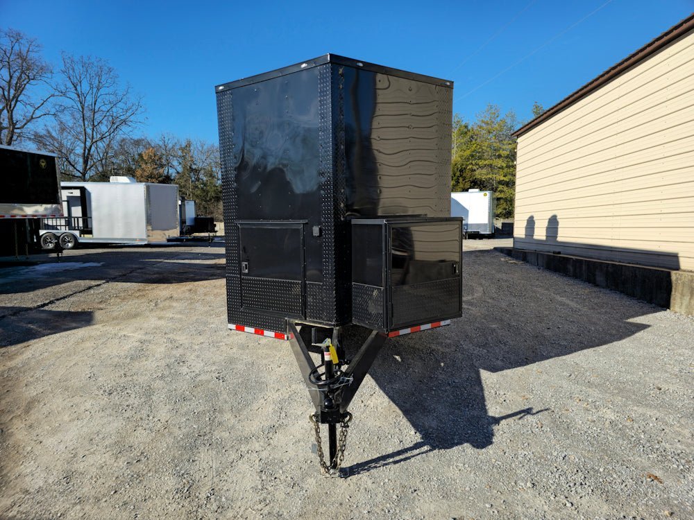 8.5′ X 28′ Black Concession Trailer Food Event Catering — photo 2