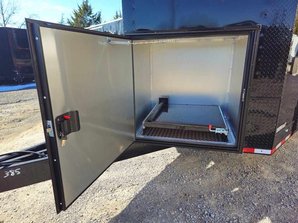 8.5′ X 28′ Black Concession Trailer Food Event Catering — photo 4