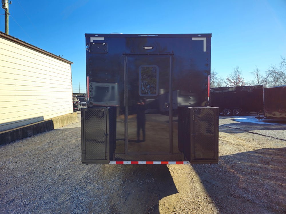 8.5′ X 28′ Black Concession Trailer Food Event Catering — photo 7