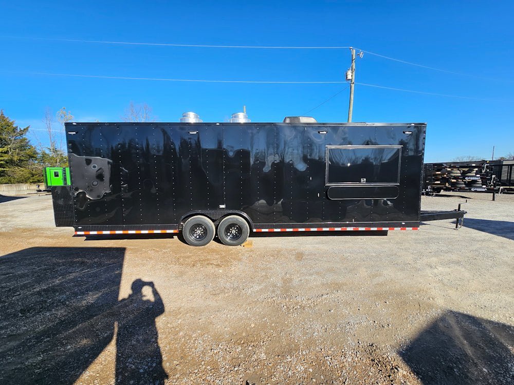 8.5′ X 28′ Black Concession Trailer Food Event Catering — photo 9