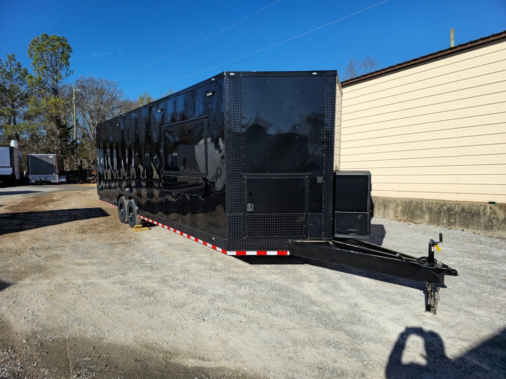 8.5′ X 28′ Black Concession Trailer Food Event Catering — photo 10