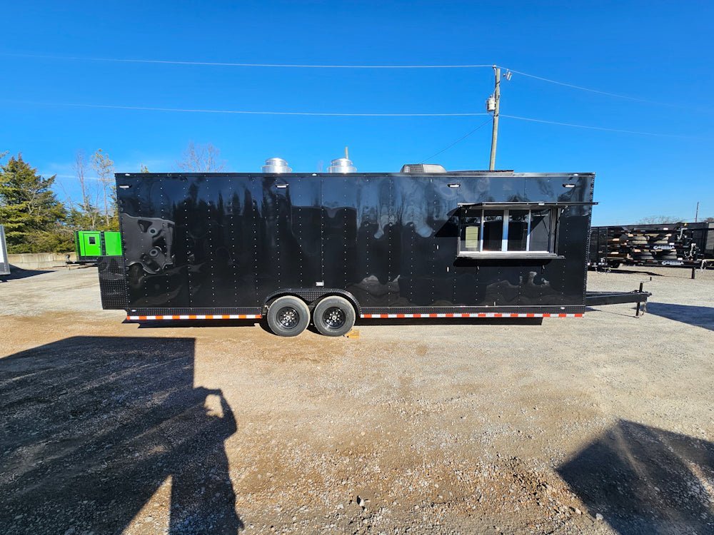8.5′ X 28′ Black Concession Trailer Food Event Catering — photo 15